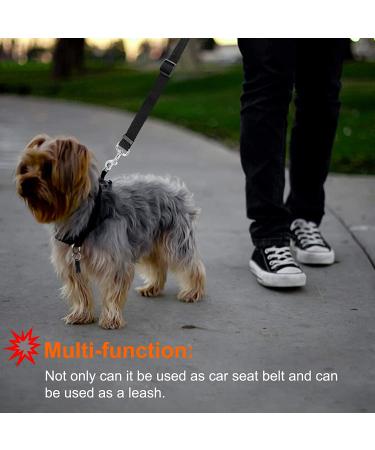 BWOGUE Pet Seat Belt with Adjustable Safety Harness - Black - Buy Online on GoSupps.com