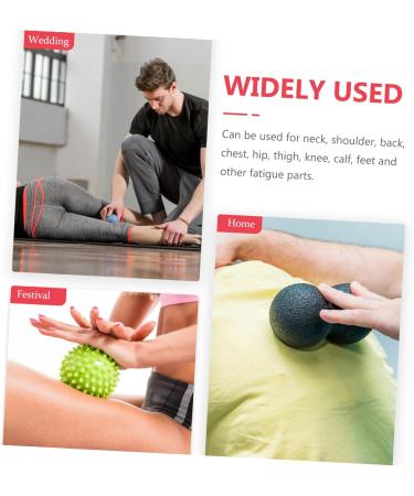 Frcolor 3-in-1 Hand Massage Ball - Portable Muscle & Foot Massage Device for Self-Massage | Pink ABS Roll Item for Body & Face Fitness - Buy Online on GoSupps.com