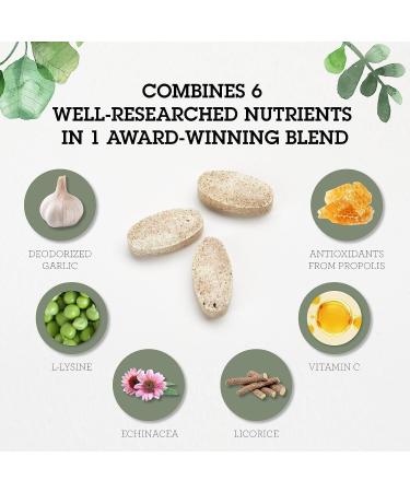 Quantum Health SuperLysine+ Advanced Formula Immune Support Supplement Lysine 1500 mg, Vitamin C Echinacea Licorice Bee Propolis & Odorless Garlic - 180 Tablets (Pack of 2) No Flavour 180 Count (Pack of 2) - Buy Online on GoSupps.com