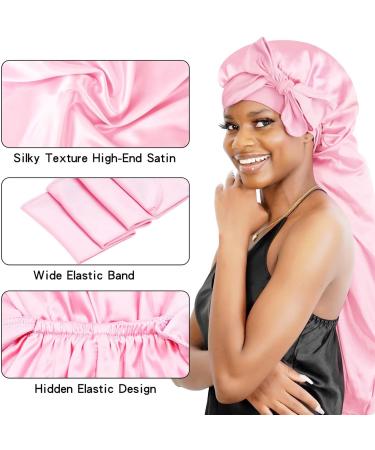 Bonnet Queen Satin Silk Sleep Cap - Adjustable Ladies Night Hair Care & Curler for Curly Long Hair | Mr. Motora - Buy Online on GoSupps.com