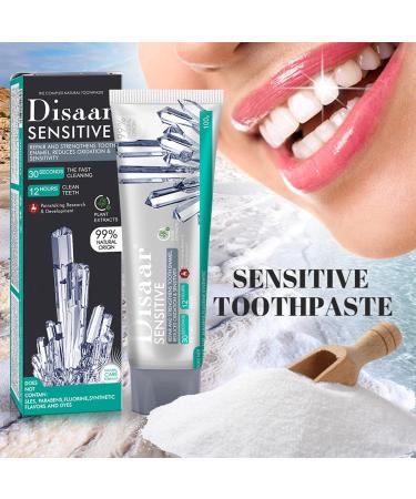 Natural Toothpaste for Sensitive Teeth - Strengthens Enamel & Reduces Sensitivity | 100g - Buy Online on GoSupps.com