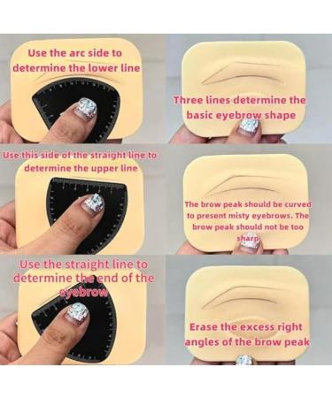 Eyebrow ruler reusable fast for eyebrow drawing cosmetic accessory for dressing table spa office sleep travel parties wedding hairdresser bag 1 copy - Buy Online on GoSupps.com