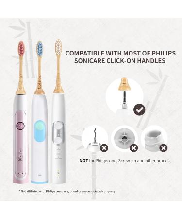 Bamboo Electric Toothbrush Heads - Plant-Based Soft Bristles for Philips Sonicare - Eco-Friendly Replacement Heads (3 Colors - Buy Online on GoSupps.com