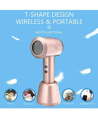 Portable Cordless Hair Dryer Hand-held Wireless Hair Dryer Rechargeable Blow Dryer for Blowing Hair Painting Drying Gold - Buy Online on GoSupps.com