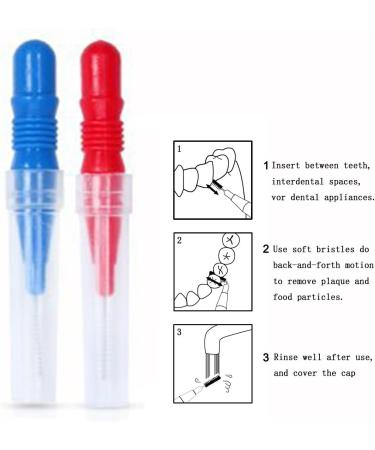 OFKPO Interdental Brush Kit - 50 Pieces Dental Care Tooth Cleaner (2.5 mm & 3.0 mm) - International Shipping Available - Buy Online on GoSupps.com