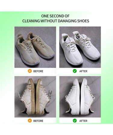 Multi-Functional Cleaning and Stain Removal Cream 2024 New White Shoe Cleaner Water-Free Cleaning Cream with Sponge (2PCS) - Buy Online on GoSupps.com