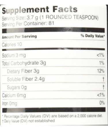 Buy Dietary Fiber Supplement 10.6 oz - Instant Dissolve No Sugar No Artificial Flavors or Colors | International Shipping Available - Buy Online on GoSupps.com