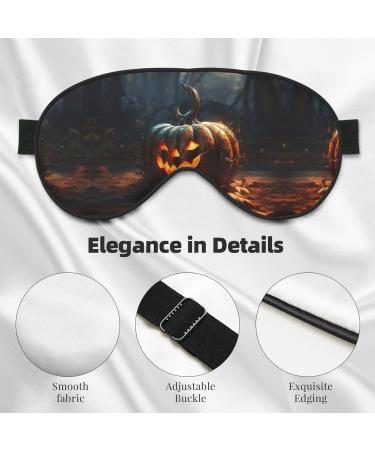 Fall Pumpkin Print Ultra-Soft Eye Mask | Light-Blocking for Ultimate Comfort & Restful Sleep - Shop Internationally - Buy Online on GoSupps.com