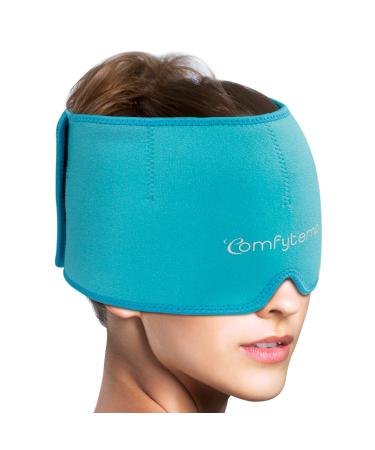 Migraine and Headache Relief Hat, Comfytemp Reusable Cold Therapy Migraine Relief Cap, Flexible Gel Hot Cold Compress Head Ice Pack for Puffy Eyes, Tension, Headaches, Migraines, Sinus & Stress Relief