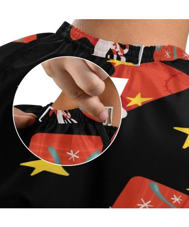 Waterproof Barber Cape - Unisex Hair Cutting Bib with Gift Boxes & Christmas Socks | Cheetah Design for Men - Buy Online on GoSupps.com