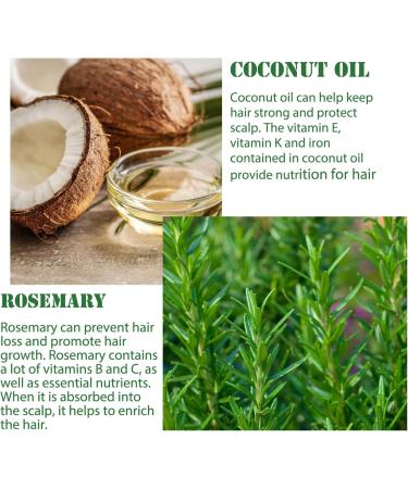 Rosemary Oil for Hair Growth & Skin Care - 60 ml | Strengthens, Nourishes Scalp, Improves Circulation - Unisex | Essential Oils for Hair Loss - Non Greasy, Light Weight - Buy Online on GoSupps.com