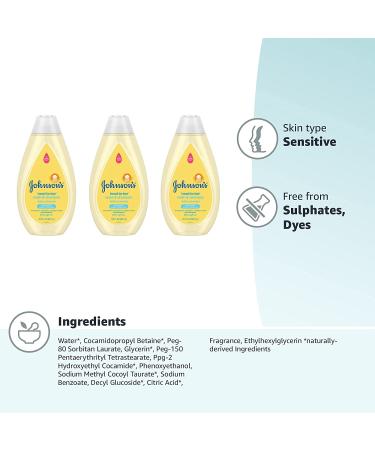 Johnson's Head-to-Toe Baby Wash & Shampoo, 3 Pack - Sulfate, Paraben, Phthalate & Dye-Free, Hypoallergenic Formula for Sensitive Skin, 16.9 fl. Oz (Amazon Exclusive) - Buy Online on GoSupps.com