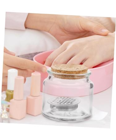 minkissy Nail Cup Nail Dish Cups Manicure Nail Dish Nail Dappen Dish Nail Brush Dappen Cup Acrylic Nail Supplies Nail Liquid Holder Acrylic Nail Tools Cork Glass Stainless - Buy Online on GoSupps.com