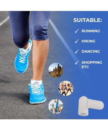 Happy Feet 6 Pcs Toe Caps - Toe Protectors for Big Toe Pain - Latex Free Toe Guard for Bunions - Men and Women - Buy Online on GoSupps.com