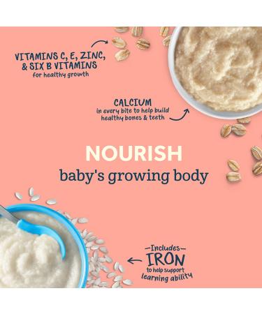 Gerber 1st Foods Oatmeal Cereal for Baby | Non-GMO, Whole Grains & Essential Nutrients | Pack of 9 Canisters | 8-Ounce Each - Buy Online on GoSupps.com