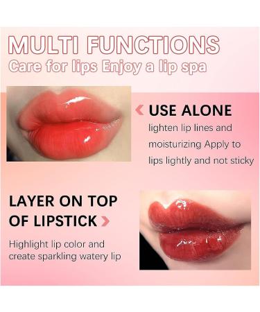 Gireatick 5Pcs Color Changing Moisturizing Lip Oil Set Crystal Jelly Fruit-Flavored Lip Oil Lip Gloss for Lip Care - Buy Online on GoSupps.com