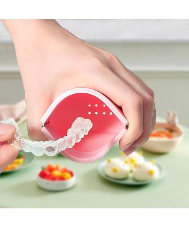Buy Dental Fixed Bag Silicone Breathable Box for Invisible Orthodontic Braces | Anti Wear Retainers Storage & Protection (Orange) - International Shipping Available - Buy Online on GoSupps.com