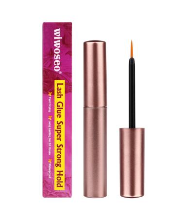 wiwoseo Lash Glue Strong Hold Eyelashes Glue Waterproof Eyelash Adhensive Glue for Strip Lashes Fast Drying Lashes Glue (5ml) A-Lashes Glue-i - Buy Online on GoSupps.com