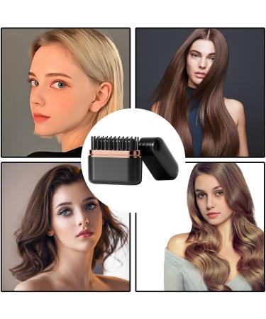 Straightener Brush - Ionic Hair Straightening Brush for Women | 3 Temp Settings | Home & Travel Styling Comb | Beauty Tools - Buy Online on GoSupps.com