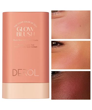 Tinted Moisture Stick Cheek Tint Cream Blushess for Natural Makeup - Rotating Design Waterproof Long-lasting Cheek Tint For Mature Skin Women Girls 03