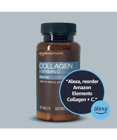 Revly Collagen Peptides + Vitamin C Tablets - 2500mg per Serving - 90 Count - Buy Online on GoSupps.com