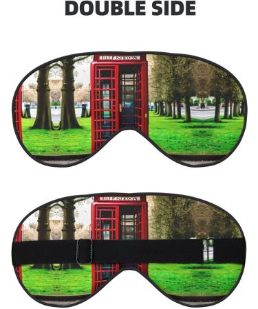 SSIMOO British Phone Booth Eye Mask | Soft Sleep Eye Patch for Women | Travel & Relaxation | Breathable Black Design - Buy Online on GoSupps.com