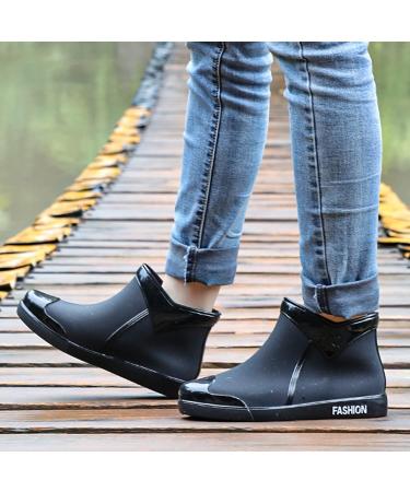Waterproof Ankle Garden Boots for Women & Men - Lightweight Winter Shoes 7.5 (Black) - Buy Online on GoSupps.com