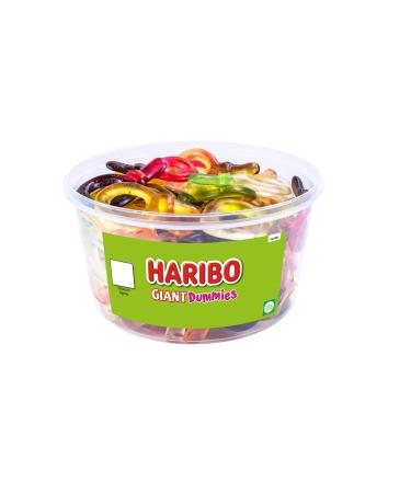 HARIBO Giant Dummies x 60 Pieces Sweets Tub Dummies 816 g (Pack of 1)