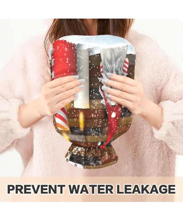 Hot Water Bottle with Cover - Christmas Warmth & Pain Relief for Kids & Adults | 2L Heat Pack - Buy Online on GoSupps.com