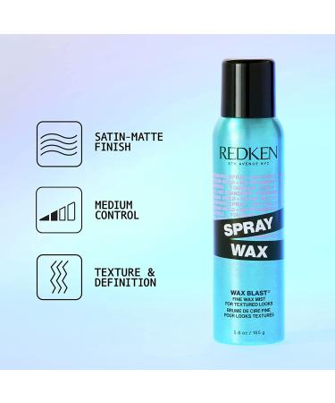 Redken Spray Wax Invisible Texture Mist - Volumizing Finishing Spray-Wax for All Hair Types - Satin-Matte Finish - 5.5 Oz - Buy Online on GoSupps.com