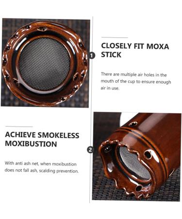 Partykindom Moxibustion Canister - Smoke-Free Moxa Massage Tools & Purifier | Ceramic Moxa Holder & G rtel for Face Care - Buy Online on GoSupps.com