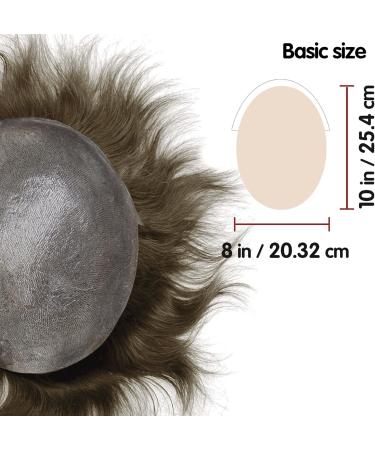 Lordhair Toupee for Men with 100% European human hair 8x10 inch Hairpiece for Men 0.03mm Ultra Thin Skin Hairsystem All V-looped Mens Toupee (Light Brown #7) Light Brown 7# - Buy Online on GoSupps.com