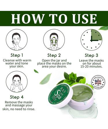 R.A.V Green Tea Under Eye Patches with Hyaluronic Acid & Collagen - 30 Pairs - Buy Online on GoSupps.com