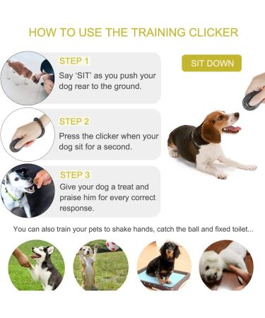 Gheart Hund Clicker - 2-Pack Dog Training Clickers with Hand Loop | Perfect for Dogs Cats & Horses - Effective Clicker Training Tool - Buy Online on GoSupps.com