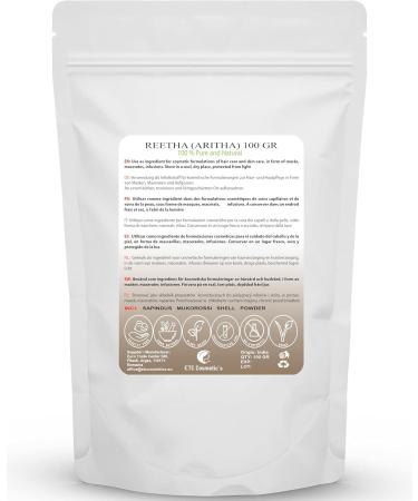 Reetha Powder (Aritha) - 100g - Naturally cleanses skin and hair helps fight dandruff and nourishes hair - 100% natural - Buy Online on GoSupps.com