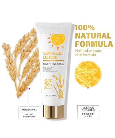 Rice Sunscreen SPF 50 | Long-Lasting Face & Body Sun Block | All Skin Types | Travel-Friendly - Buy Online on GoSupps.com