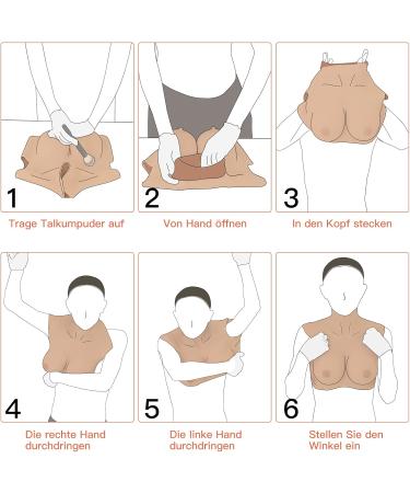 Minaky Silicone Breast Shapes - Lifelike D Cup Prostheses for Crossdressers Cosplay & Transgender Mastectomy Fake Breasts in Yellow - Buy Online on GoSupps.com