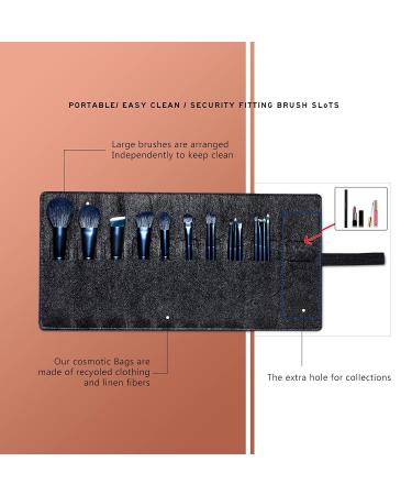 EIGSHOW Professional Makeup Brush Set - 15 Piece Kit for Eye and Face - Blue - Buy Online on GoSupps.com