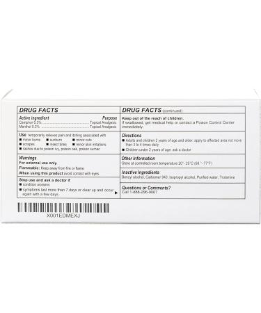 Rhuli Anti-Itch Gel - Analgesic Treatment for Sunburn, Mosquitos, Bug Bites, Poison Ivy & More - Cooling Relief for Topical Skin Use - 3 Oz Tube - Buy Online on GoSupps.com