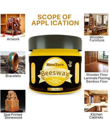Wood Seasoning Beeswax - Traditional Polish for Furniture Floors Tables & Cabinets (2 Pack + 4 Sponges) - International Shipping Available - Buy Online on GoSupps.com