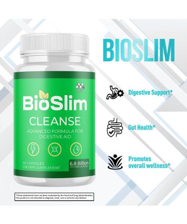 (2 Pack) Bioslim Cleanse Capsules Official Bioslim Cleanse Supplement Pills with All Natural Ingredients Advanced Active Health Lifestyle Formula with Premium Vitamins for Women & Men (120 Capsules) - Buy Online on GoSupps.com