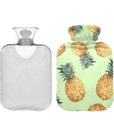 Buy Naanle Cartoon Pineapple Water Bottle | 1L Hot Water Bottle for Hand & Foot Pain Relief | Heat & Cold Therapy | Transparent Design - International Shipping - Buy Online on GoSupps.com