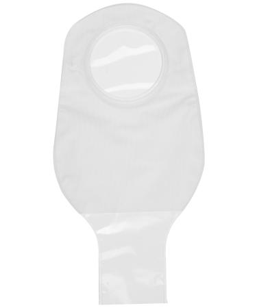 ConvaTec 401514 Natura 12" Two-Piece Drainable Pouch with 1-Sided Comfort Panel Tail Clip Transparent 2-3/4" Flange Pack of 10