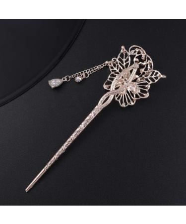 Women Retro Hair Sticks Hair Chopsticks Vintage Ancient Chinese Japanese Hair Sticks Pins Teachers Day for Women ( Soft Red ) - Buy Online on GoSupps.com