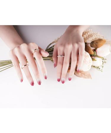 DANNI & TONI Semi-Cured Nail Wraps - Amethyst Haze Gel Nail Stickers Set - Buy Online on GoSupps.com