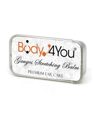 BodyJ4You Stretched Ear Balm Piercing Aftercare | Natural Vegan Solution with Jojoba Castor Oil | 10g Tin - Buy Online on GoSupps.com