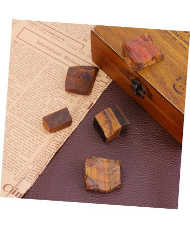 LALAFINA 5pcs African Decor Gemstone Rocks Irregular Material Natural Tiger's Eye Decorate Mineral Jewelry As Shown Size 1 - Buy Online on GoSupps.com