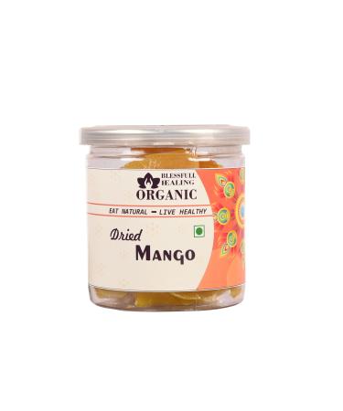 Blessfull Healing Organic Dried Mango 300 Gram Airtight Container (Packing May Vary)