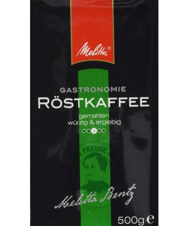 Melitta roasted coffee ground filter coffee spicy with a chocolatey note medium roast 2 x 500 g