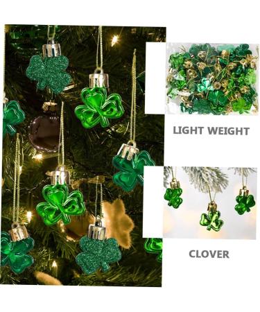 Zerodeko Shamrock Hanging Baubles 36pcs Pendant Four Leaf Ornaments Shamrock Pendants Charm Amulet - Buy Online on GoSupps.com